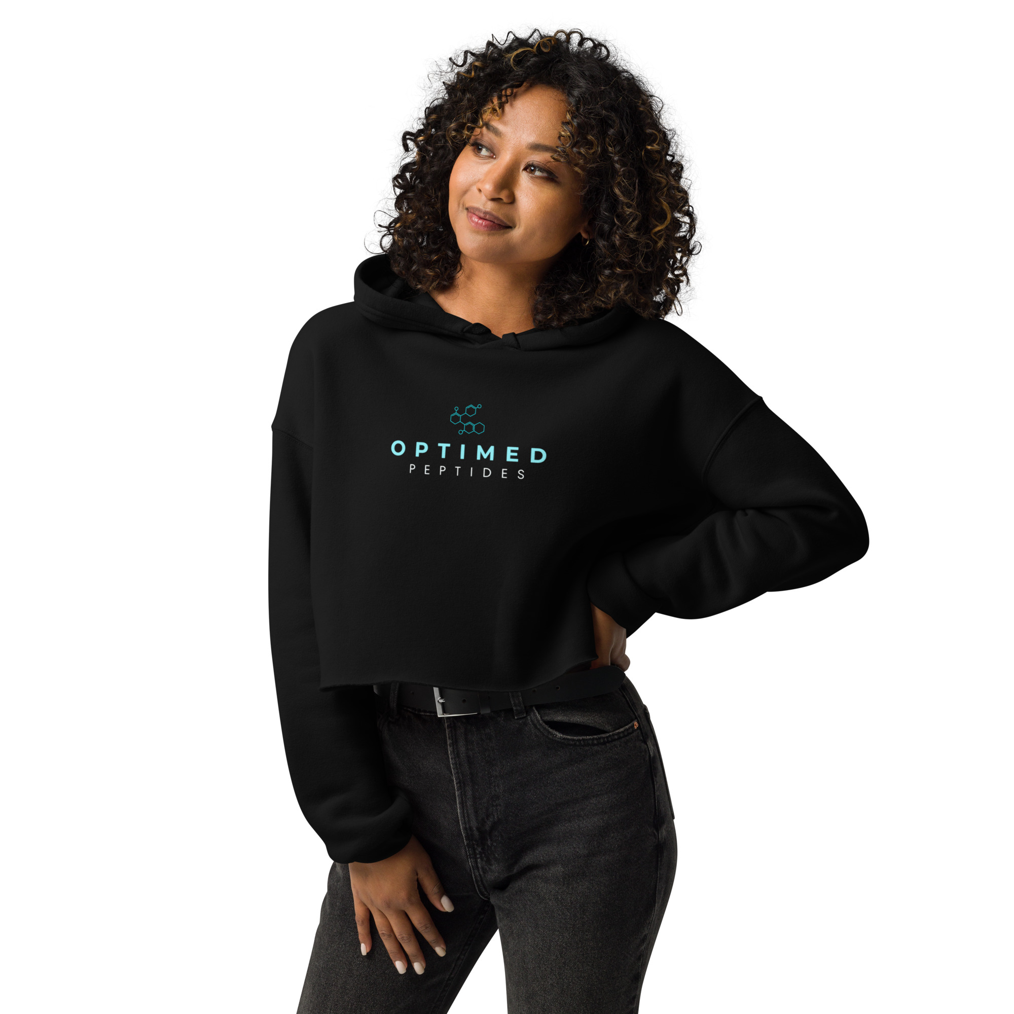 Women's Optimed Crop Hoodie - Image 3