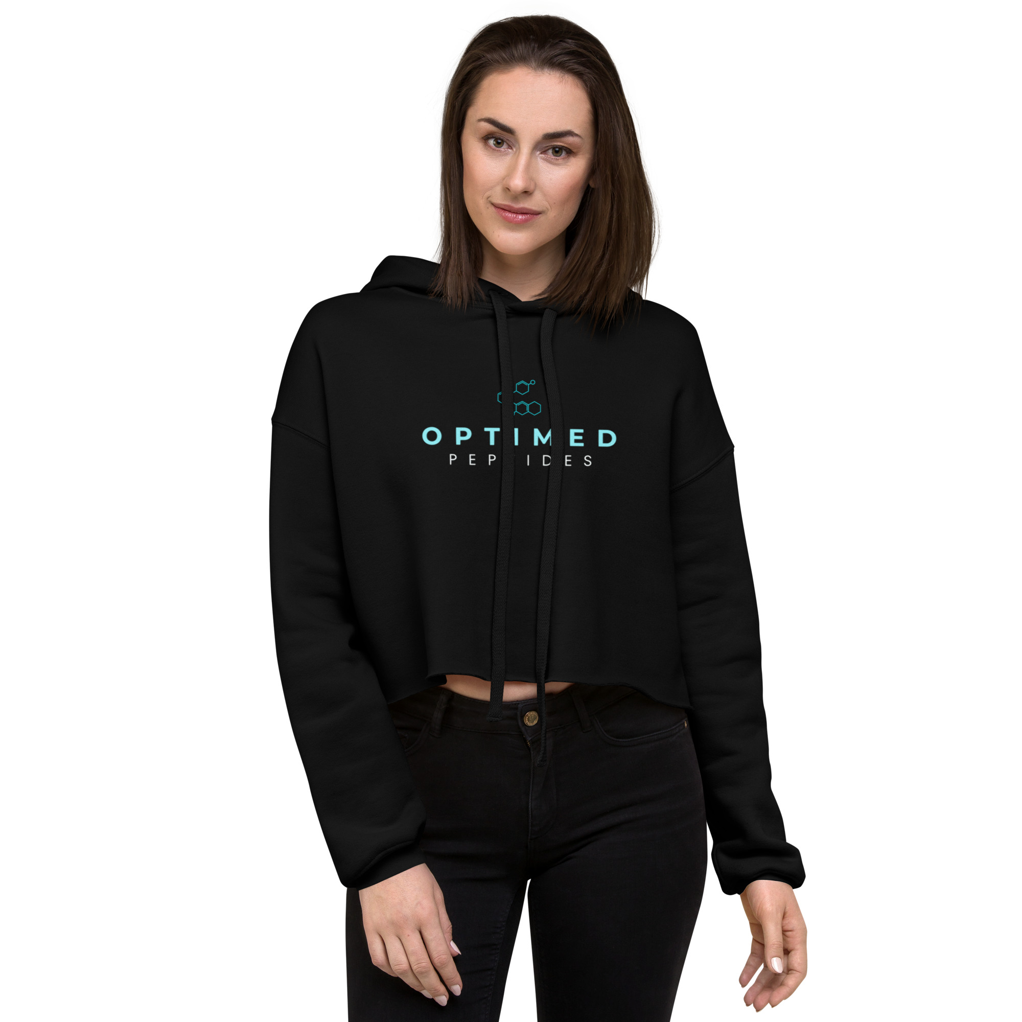 Women's Optimed Crop Hoodie - Image 4